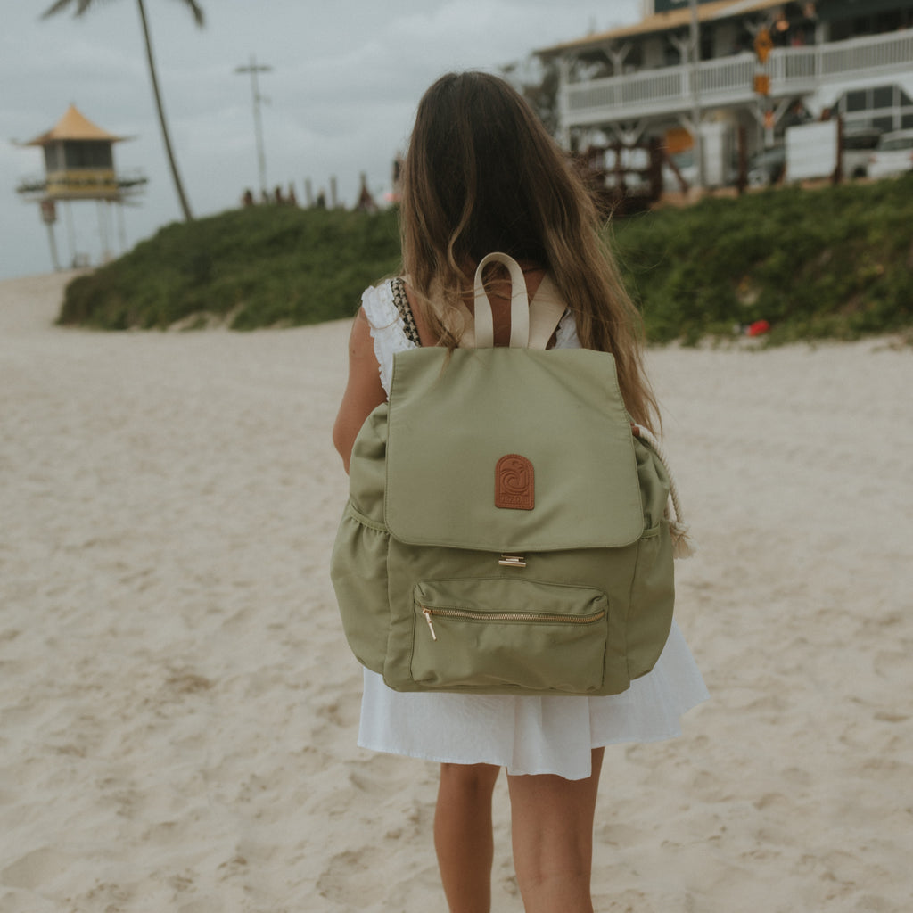 Oversized Backpack - Sage